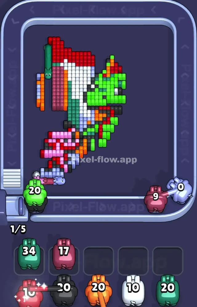 Pixel Flow Level 1117 Solution 2