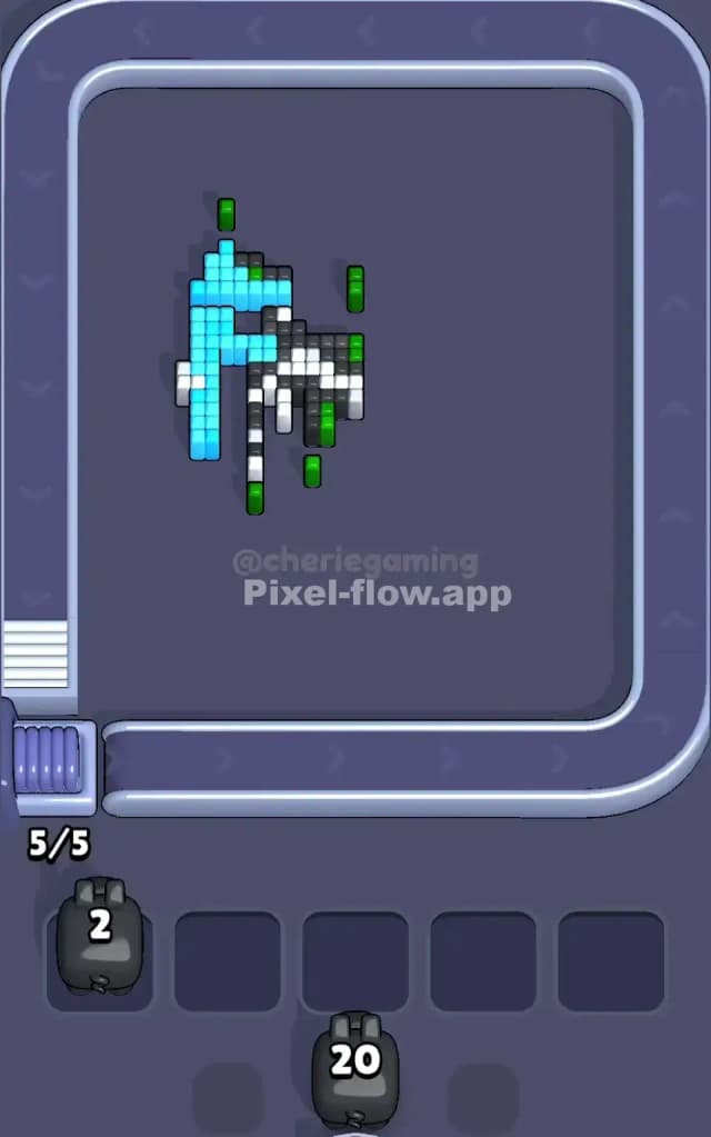 Pixel Flow Rose Level Solution 3