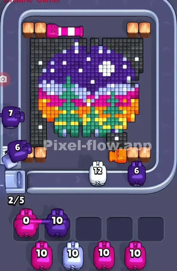 Pixel Flow Level 318 Solution 1