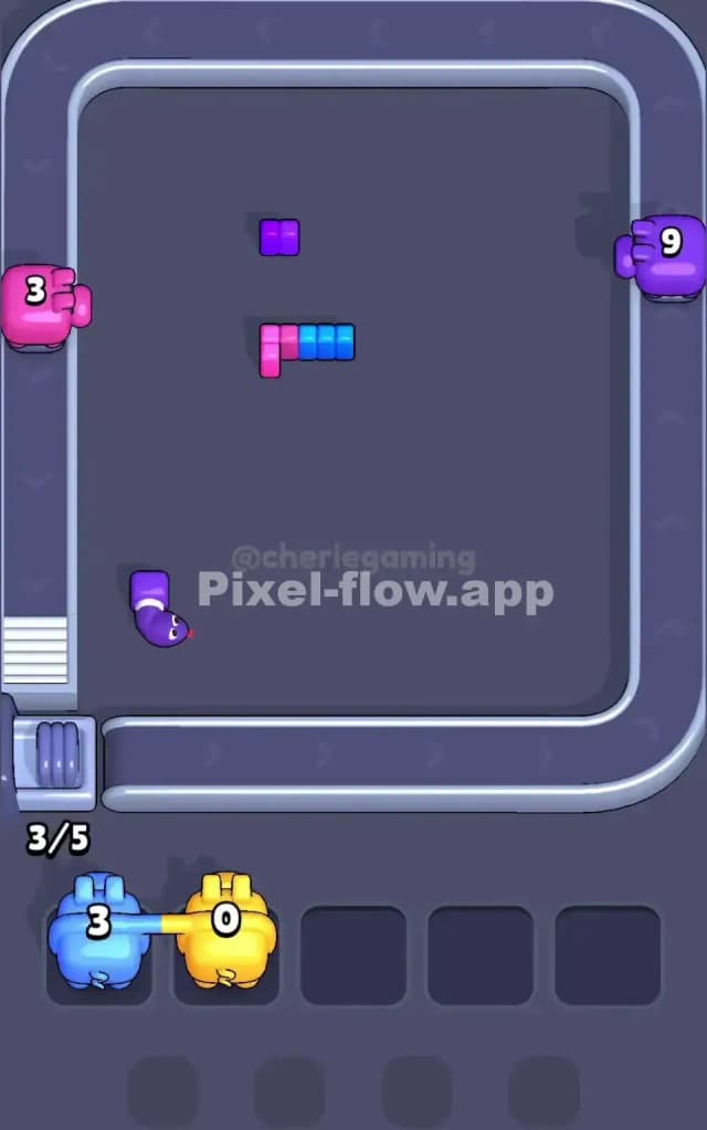 Pixel Flow Level 136 Solution 3