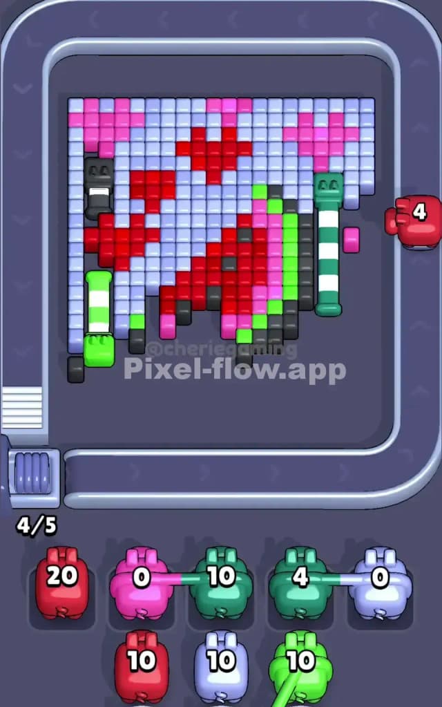 Pixel Flow Level 67 Solution 1