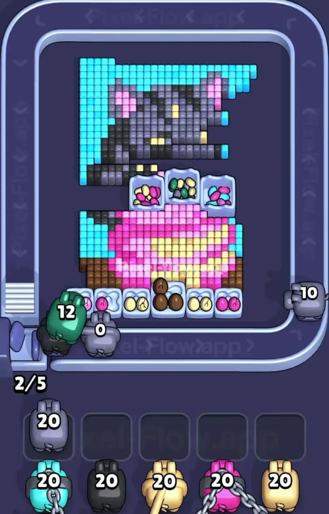 Pixel Flow Level 1477 Solution 2