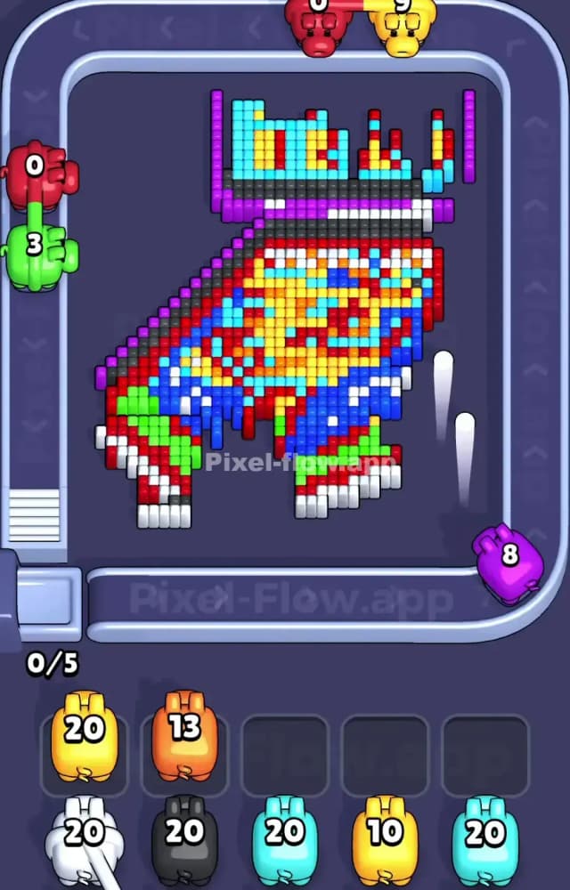 Pixel Flow Level 1043 Solution 1