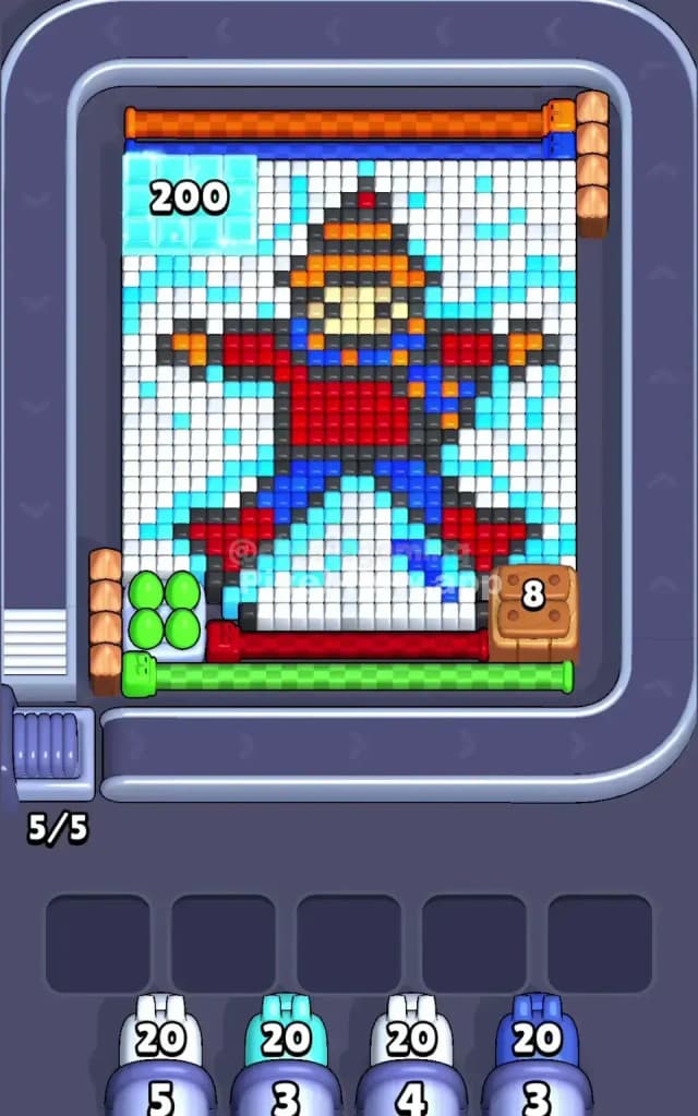 Pixel Flow Level 421 Gameplay