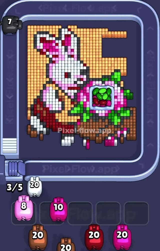 Pixel Flow Level 1366 Solution 2