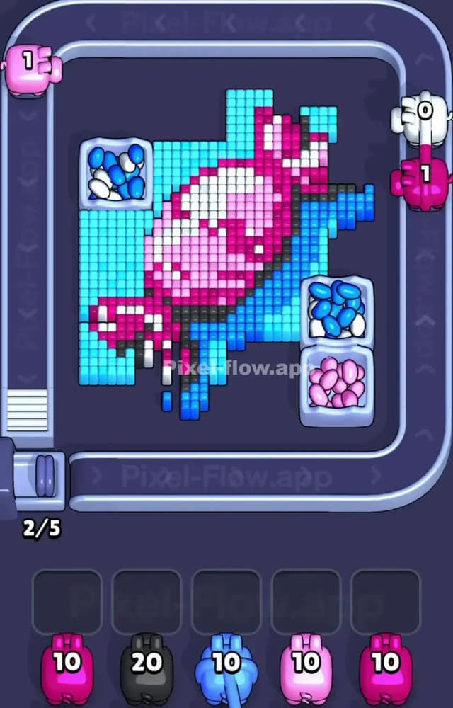 Pixel Flow Level 1208 Solution 1