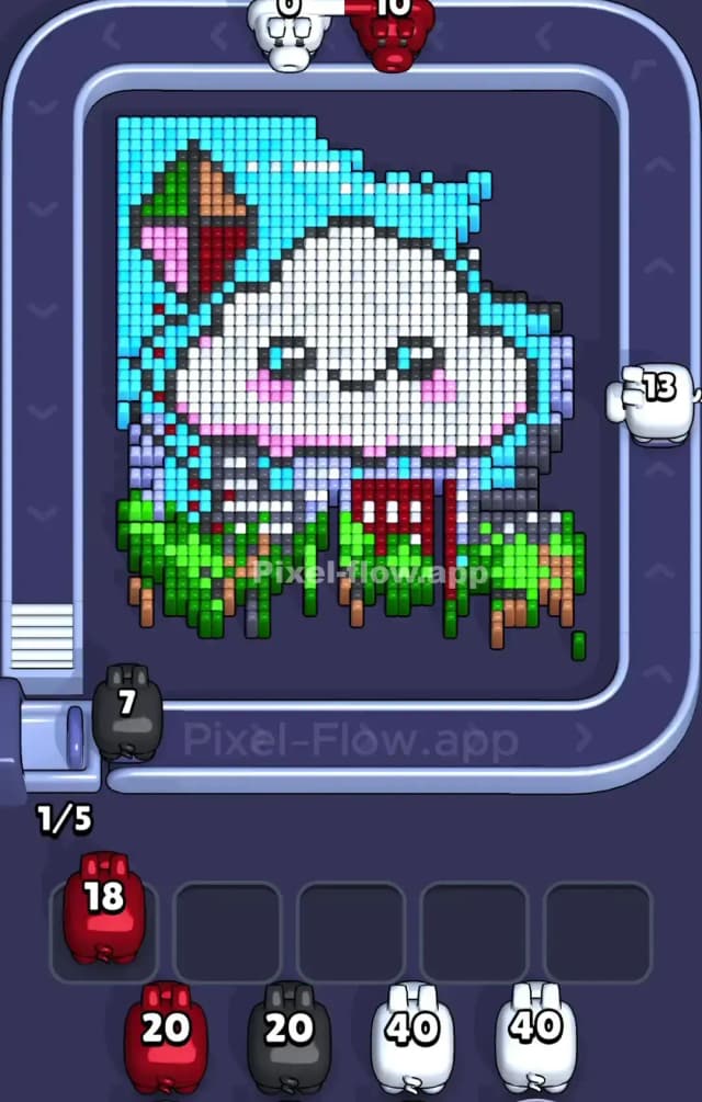 Pixel Flow Level 830 Solution 1