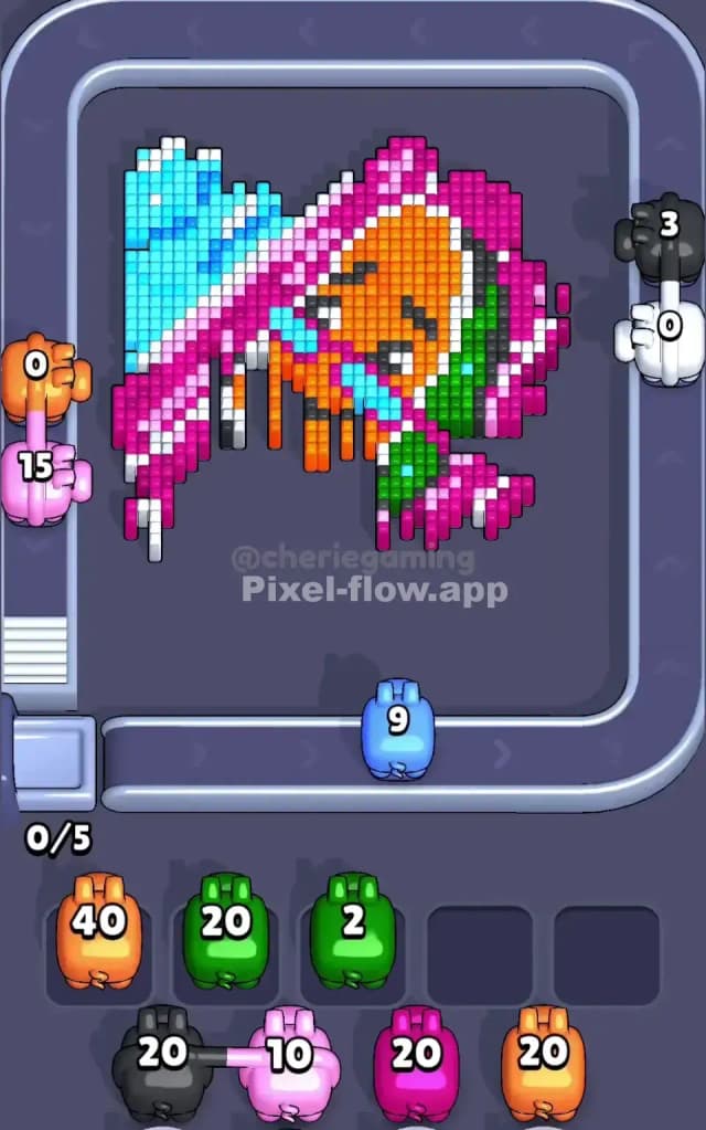 Pixel Flow Level 715 Solution 2