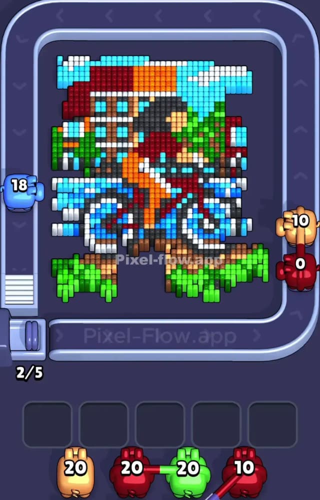 Pixel Flow Level 965 Solution 1