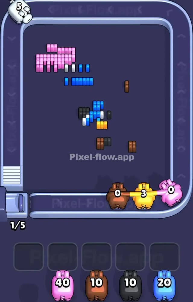 Pixel Flow Level 1492 Solution 3