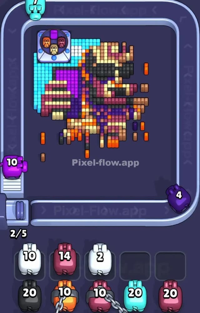 Pixel Flow Level 1265 Solution 2
