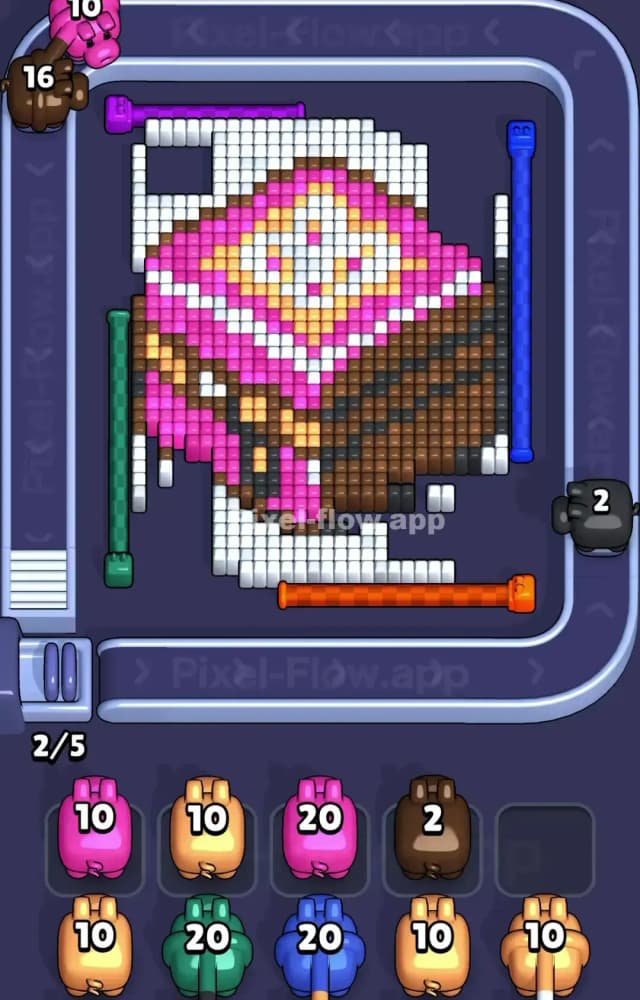 Pixel Flow Level 1282 Solution 1