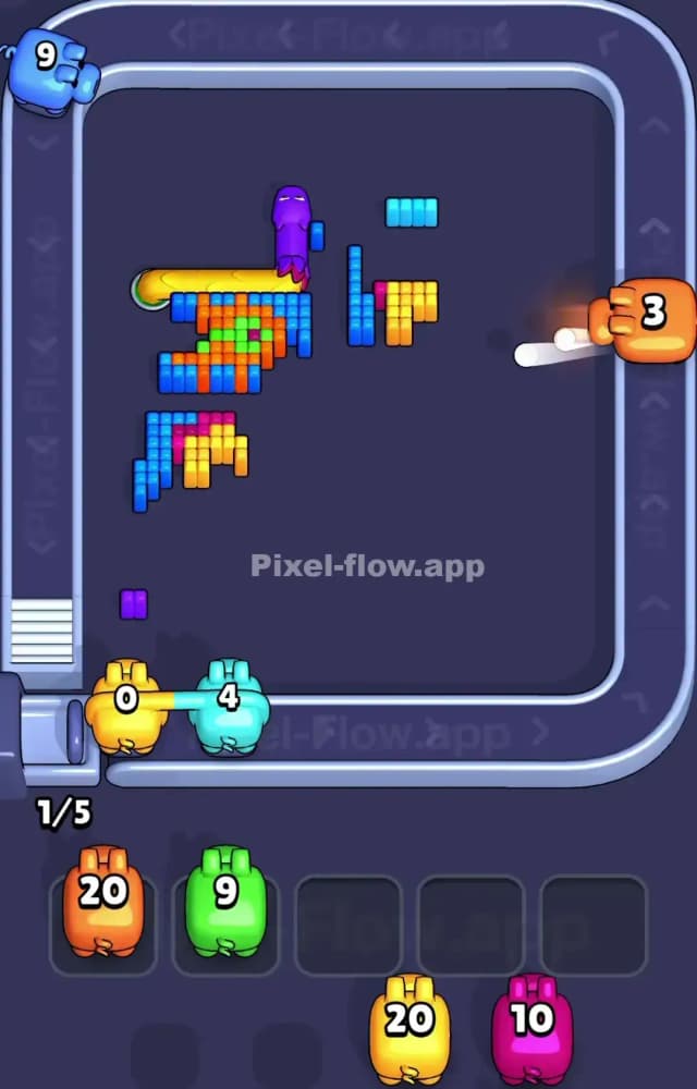 Pixel Flow Level 1257 Solution 3
