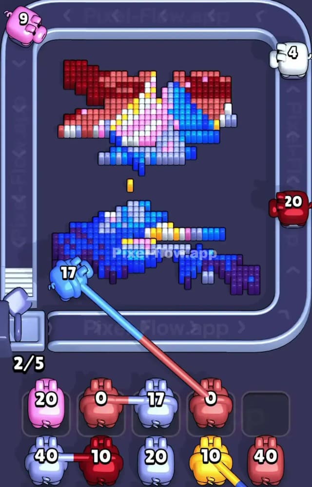 Pixel Flow Level 1590 Solution 2