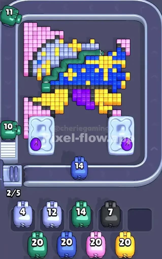 Pixel Flow Level 261 Solution 2
