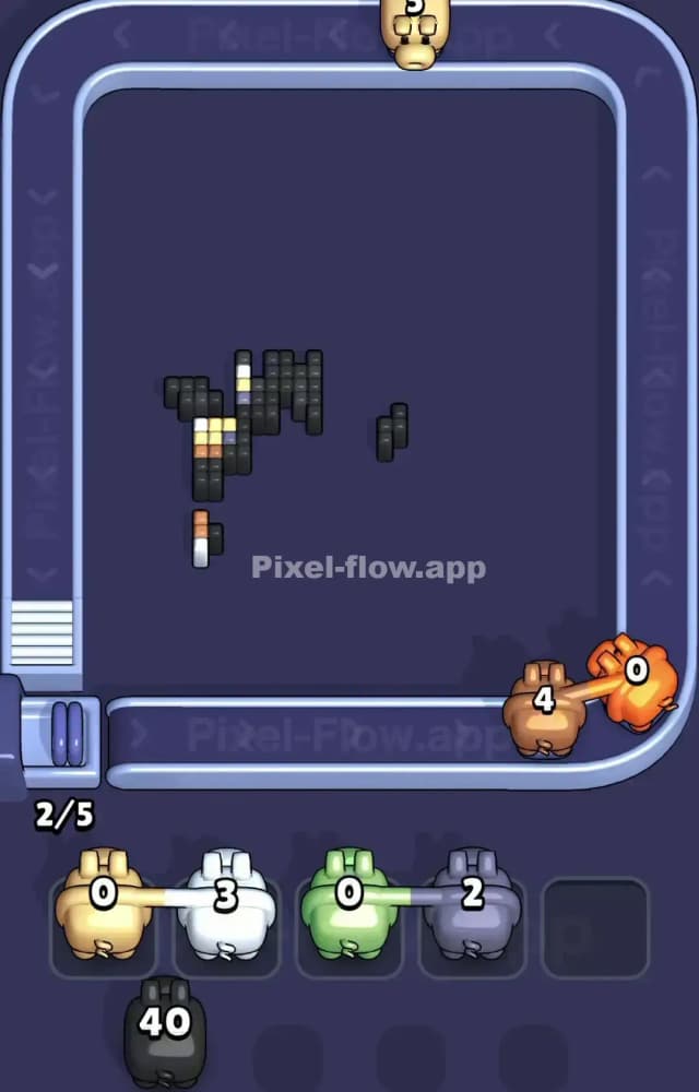 Pixel Flow Level 1286 Solution 3