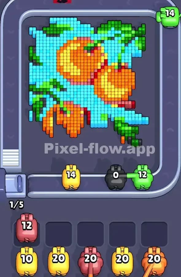 Pixel Flow Level 356 Solution 1