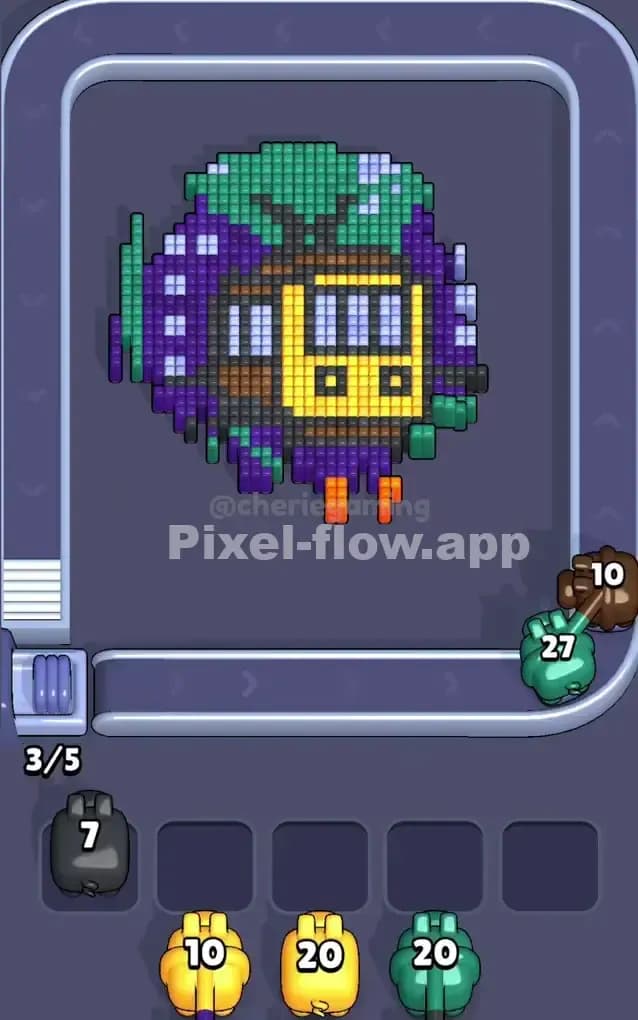 Pixel Flow Level 254 Solution 1