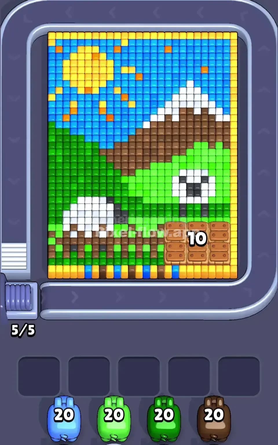 Pixel Flow Level 387 Screenshot