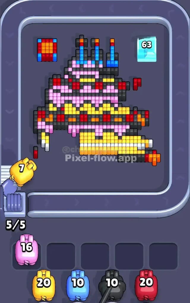 Pixel Flow Level 407 Solution 1