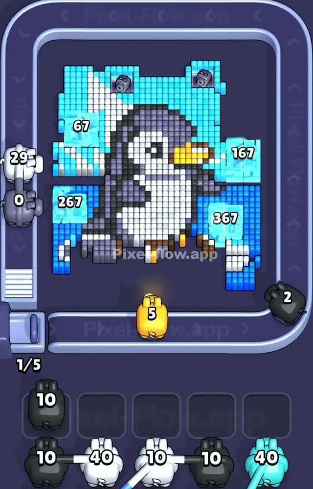 Pixel Flow Level 1227 Solution 1