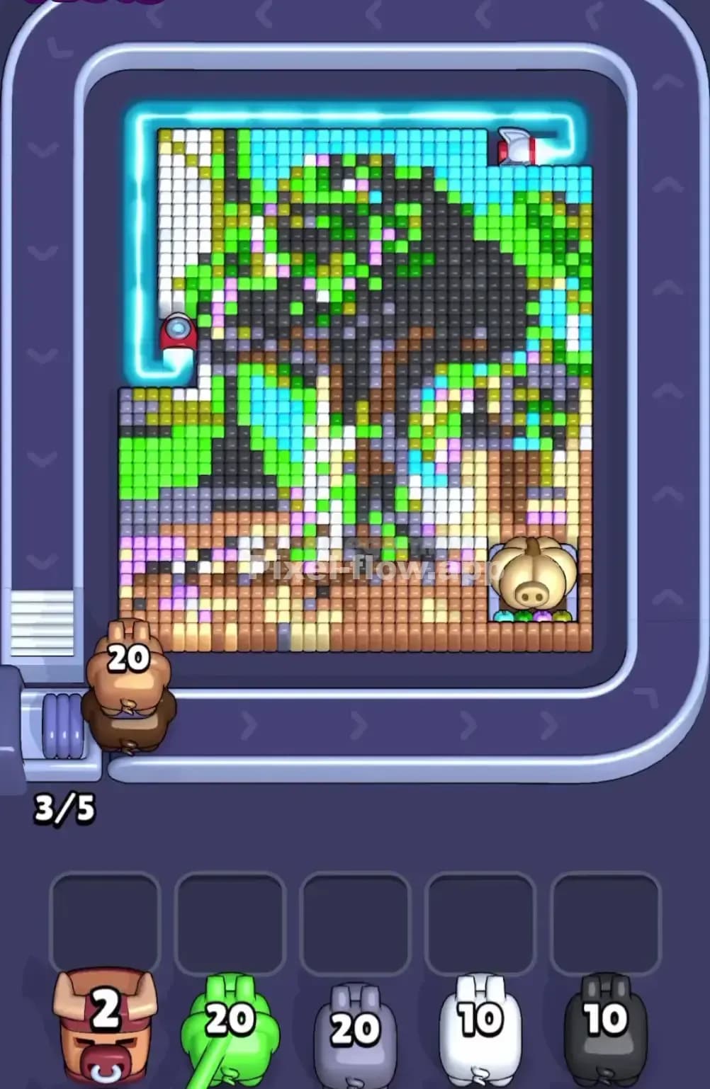 Pixel Flow Level 1755 Screenshot