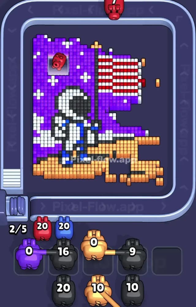 Pixel Flow Level 1254 Solution 1