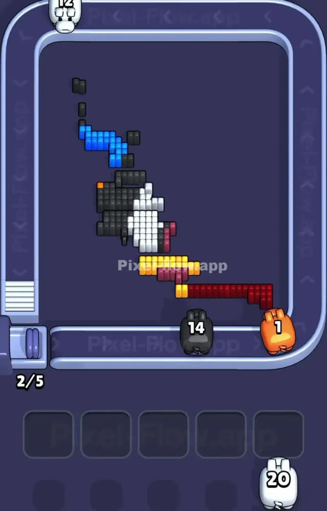 Pixel Flow Level 1178 Solution 3