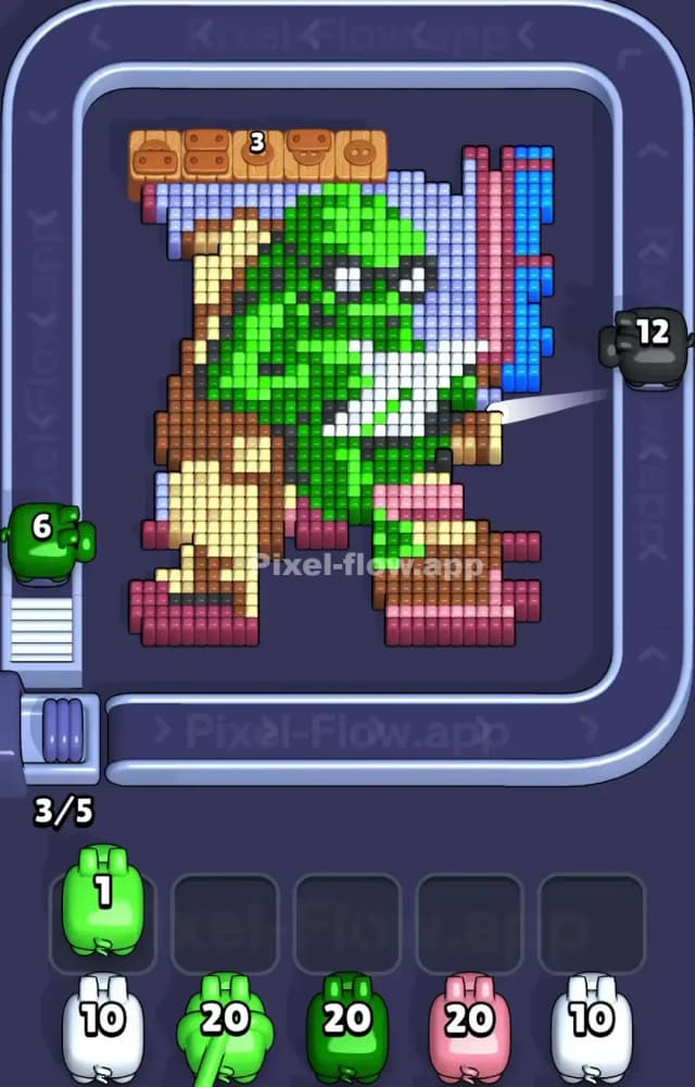 Pixel Flow Level 1218 Solution 1