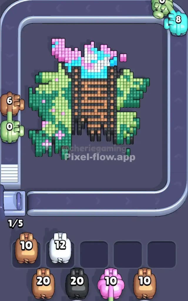 Pixel Flow Level 686 Solution 2