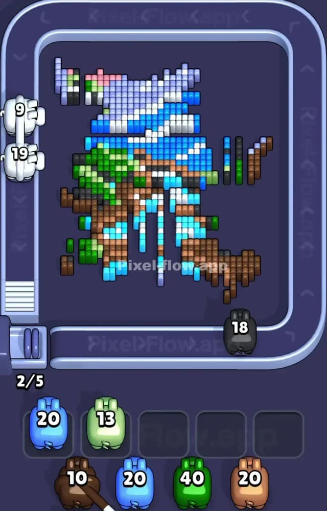 Pixel Flow Level 1585 Solution 2