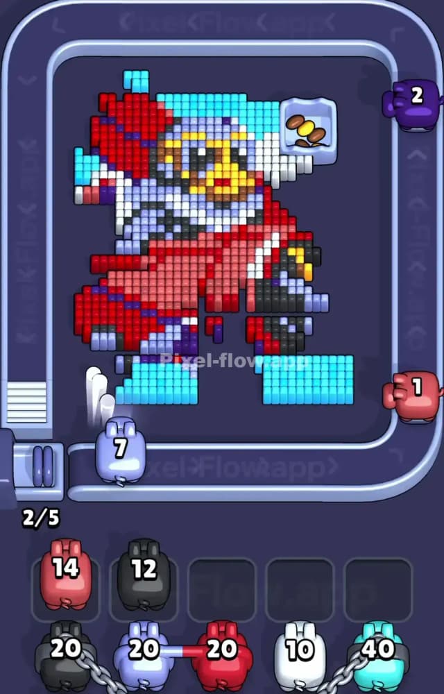Pixel Flow Level 1353 Solution 2