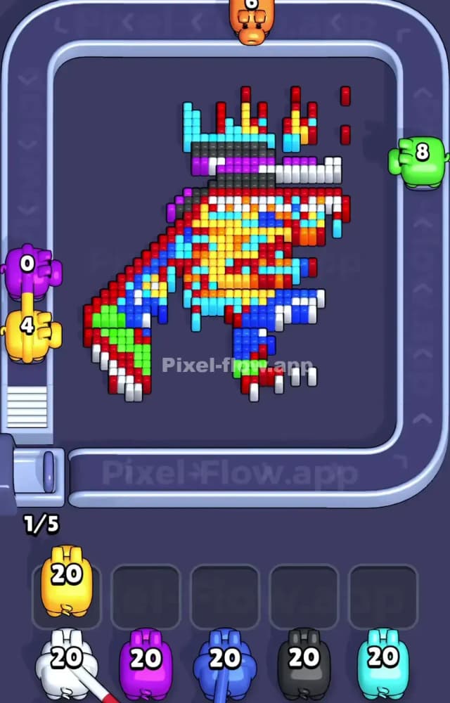 Pixel Flow Level 1043 Solution 2