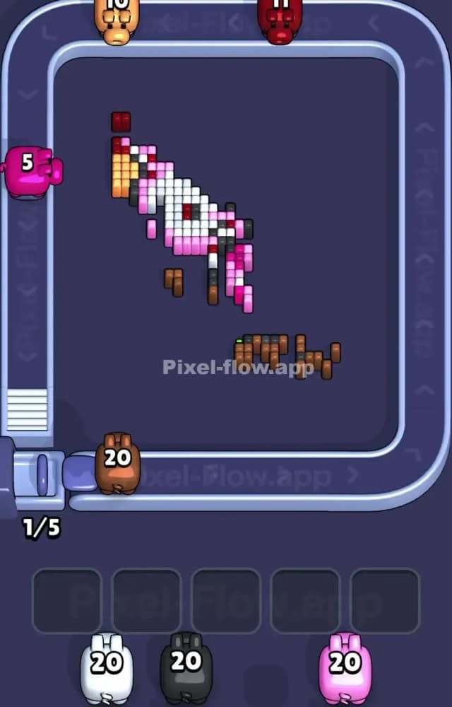Pixel Flow Level 1366 Solution 3