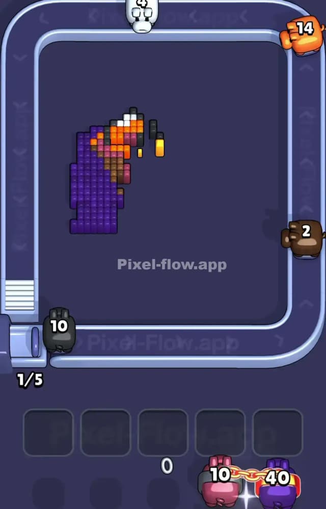 Pixel Flow Level 1242 Solution 3