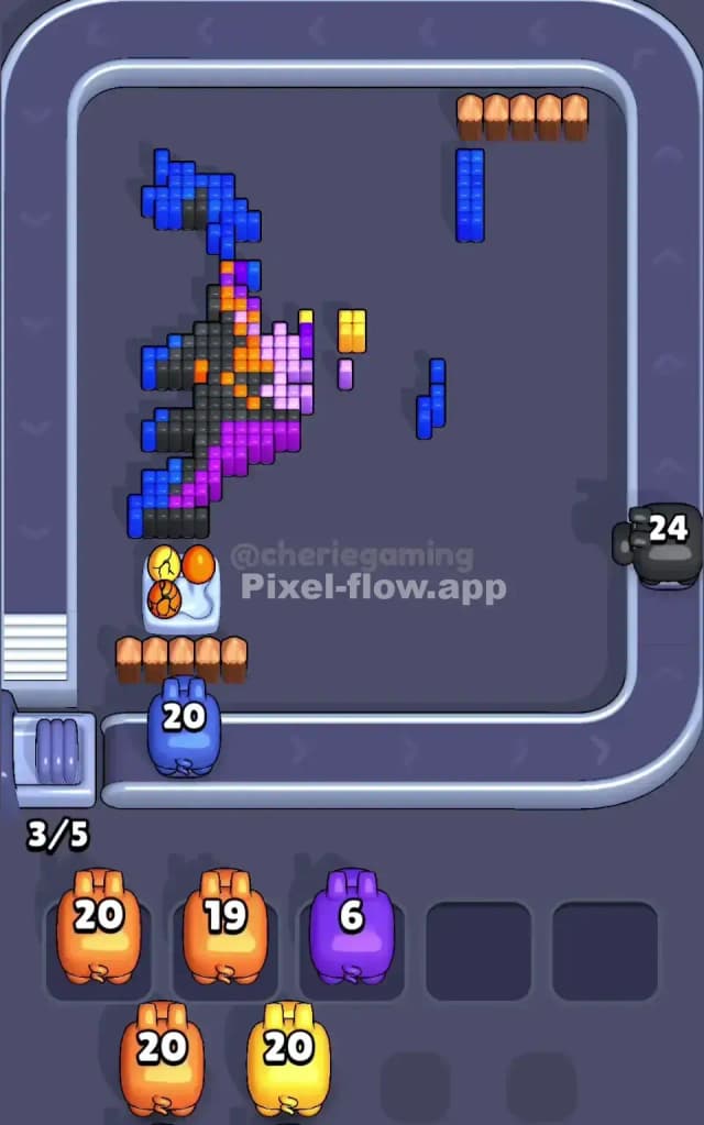 Pixel Flow Level 622 Solution 3