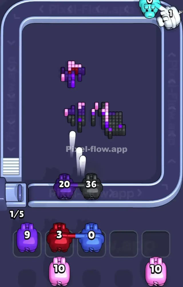 Pixel Flow Level 1360 Solution 3