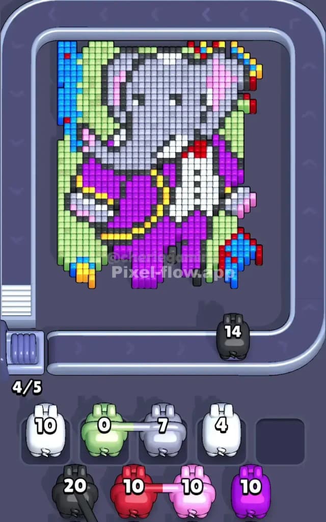 Pixel Flow Level 467 Solution 1