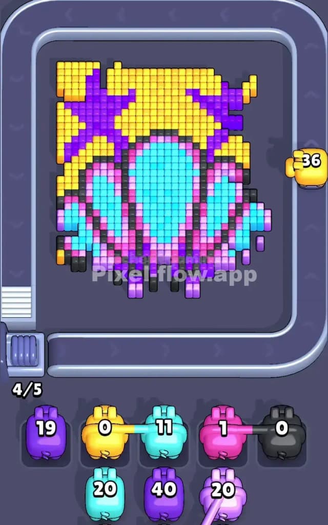 Pixel Flow Level 29 Solution 1