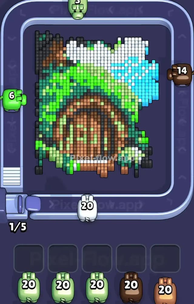 Pixel Flow Level 1356 Solution 1