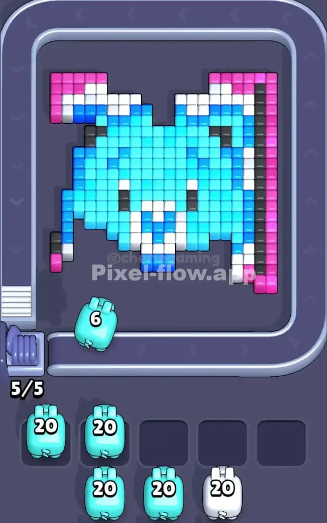 Pixel Flow Level 17 Solution 1