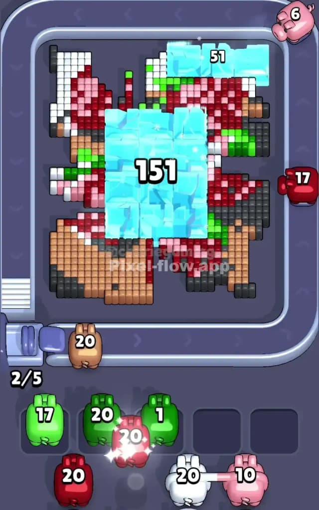 Pixel Flow Level 582 Solution 1