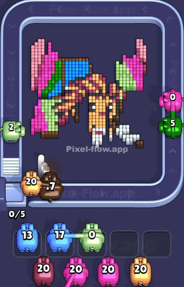 Pixel Flow Level 1383 Solution 2