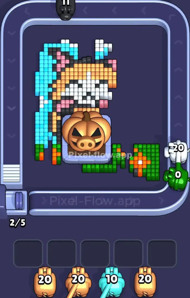 Pixel Flow Level 964 Solution 2