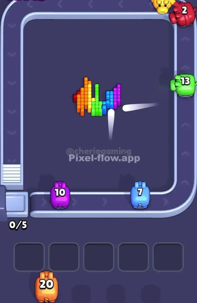 Pixel Flow Level 1678 Solution 3