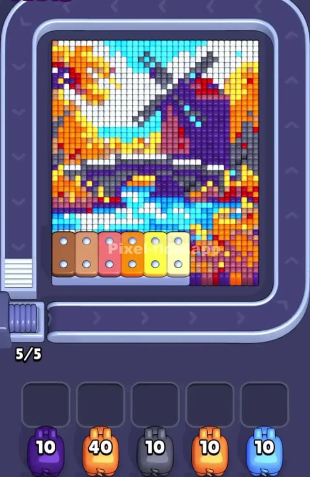 Pixel Flow Level 1614 Gameplay