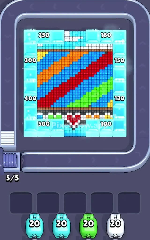 Pixel Flow Level 673 Gameplay