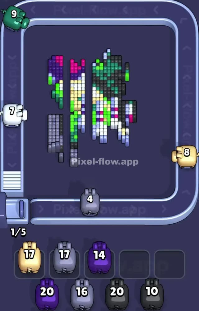 Pixel Flow Level 1558 Solution 1