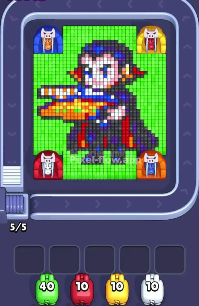 Pixel Flow Level 1718 Gameplay