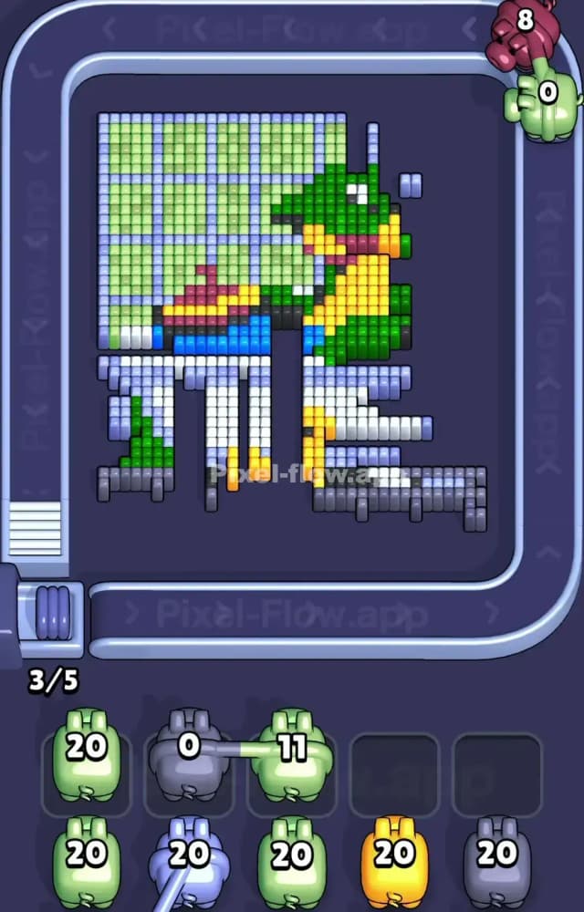 Pixel Flow Level 1337 Solution 2